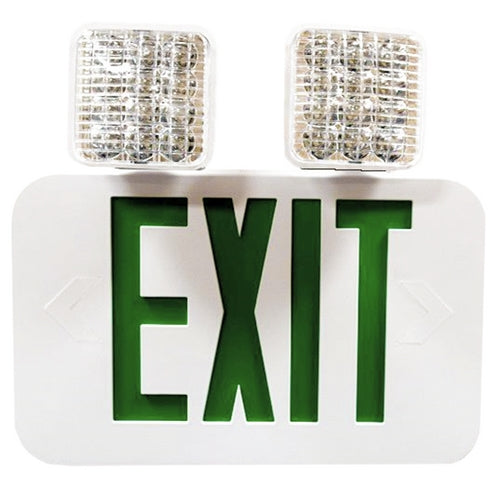 Morris Products 73464 Green LED Wh Combo Exit/Em Lt