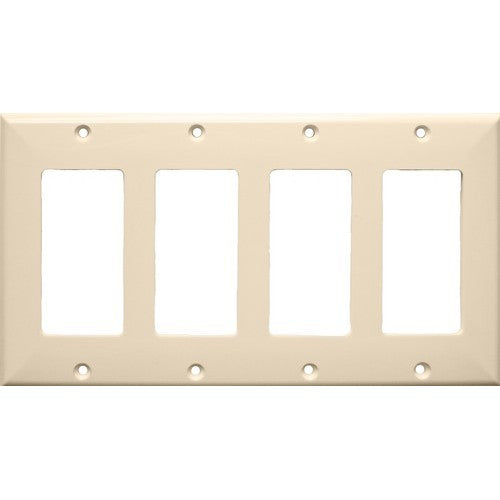 Morris Products 81143 Lexan Wall Plates 4 Gang Decorative/GFCI Almond - This Decorative/GFCI 4 Gang Wall Plate is a great value