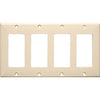 Morris Products 81143 Lexan Wall Plates 4 Gang Decorative/GFCI Almond - This Decorative/GFCI 4 Gang Wall Plate is a great value