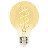 Westinghouse 5124000 Flexible Filament LED G25 Globe Dimmable Light Bulb - 5 Watt - Amber - 2000 Kelvin - E26 Base