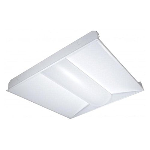 NUVO Lighting 65/302 LED Fixture Troffer 2 ft x 2 ft, White Finish, 32 Watt, 4000 Kelvin, Cool White, 3286 Lumens, Direct Wired Base, 100-277 Volt, Dimmable, 50000 Average Rated Hours
