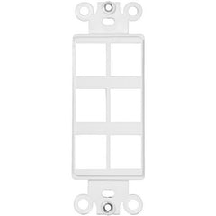 Morris Products 88120 6 Port Decorative Frame-White