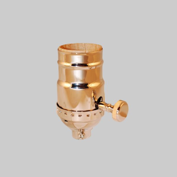 Kirks Lane-30587 - Satin nickle on/off turn knob brass skt w/ss
