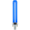 Plug-In - PL 2-Pin Single U-Shaped Twin Tube - 9 Watt -Blue - Blue