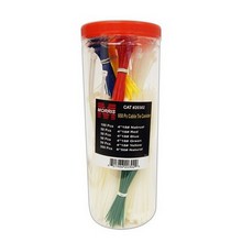 Morris Products 20302 650 Piece Canister Pack - Nylon Cable Ties