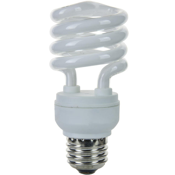 Compact Fluorescent - Super Mini Spiral - 13 Watt - 900 Lumens  - Daylight - 6500 Kelvin