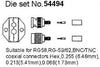 Morris Products 54494 RG-58, RG-59/62, Die Only