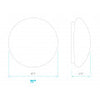 Luxrite LR23159 - LED 11 Inch Round Cloud Fixture - 14 Watt - 1100 Lumens - 3CCT - 80 CRI - 50000 - Dimmable