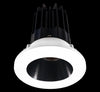 Lotus LED-2-S15W-5CCT-2RRBK-2RTWH 2 Inch Round Recessed LED 15 Watt Designer Series - 5CCT Selectable - 1000 Lumen - Black Reflector - White Trim