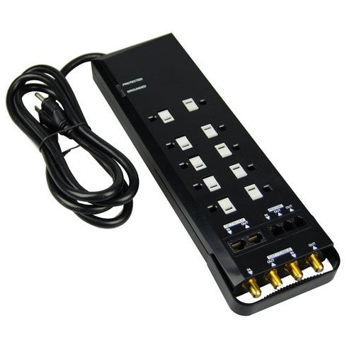 Morris Products 89093 10 Outlet Power Strip 6ft
