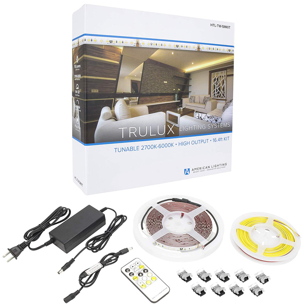 American Lighting HTL-TW-5MKIT - Trulux LED Tape Lights - Tunnable CCT 24V High Output