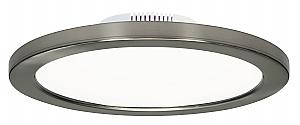 Satco S9887 LED Fixture 9 inch Flush Mount  - 16 Watt -  Round -  Brushed Nickel Finish