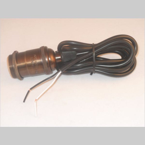 Kirks Lane-30284 - Keyless pendant kit complete, dark antique w/6' svt cord