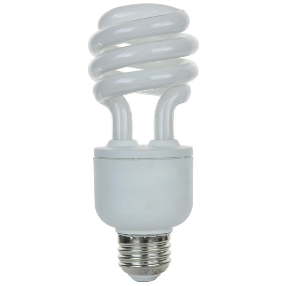 Compact Fluorescent - Dimmable Spiral - 18 Watt - 1200 Lumens  - Warm White - 2700 Kelvin