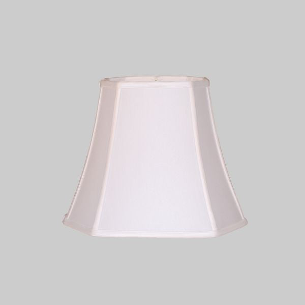 Kirks Lane-20302 - 14 Inch White Rectangle Cut Corner Lamp Shade