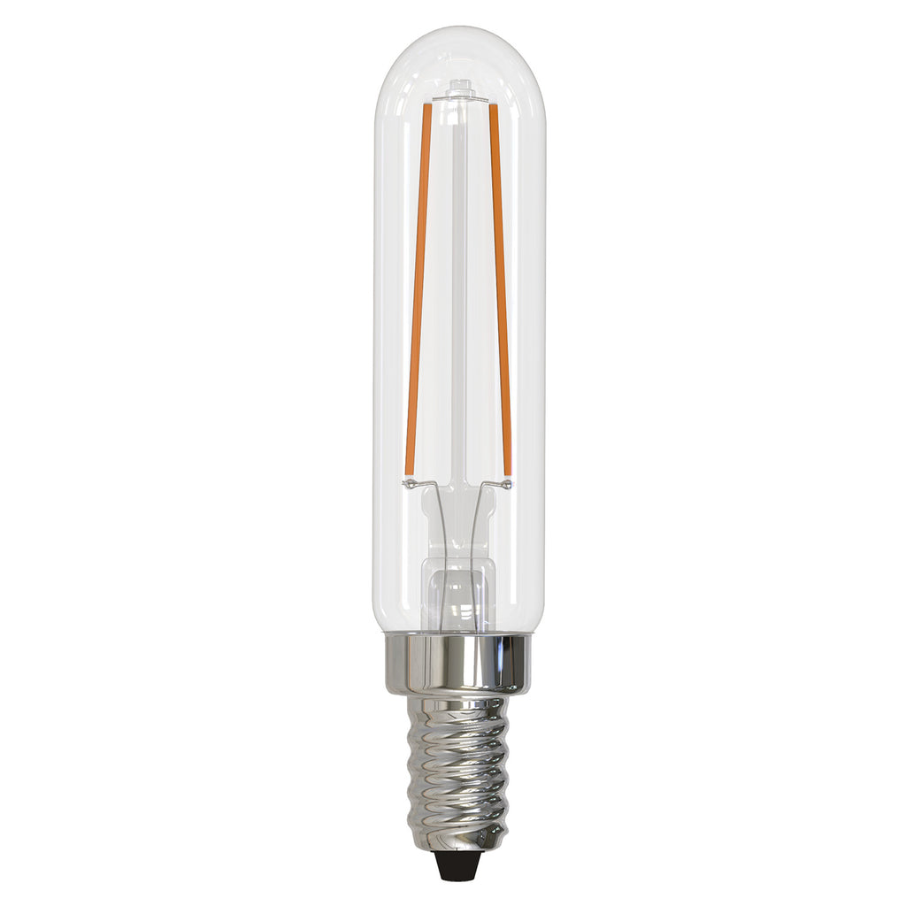 BULBRITE 776880 2.5 Watt T6 Filament - E12 Candelabra Base - 2700 Kelvin Warm White - 180 Lumens - Clear - 120 Volt