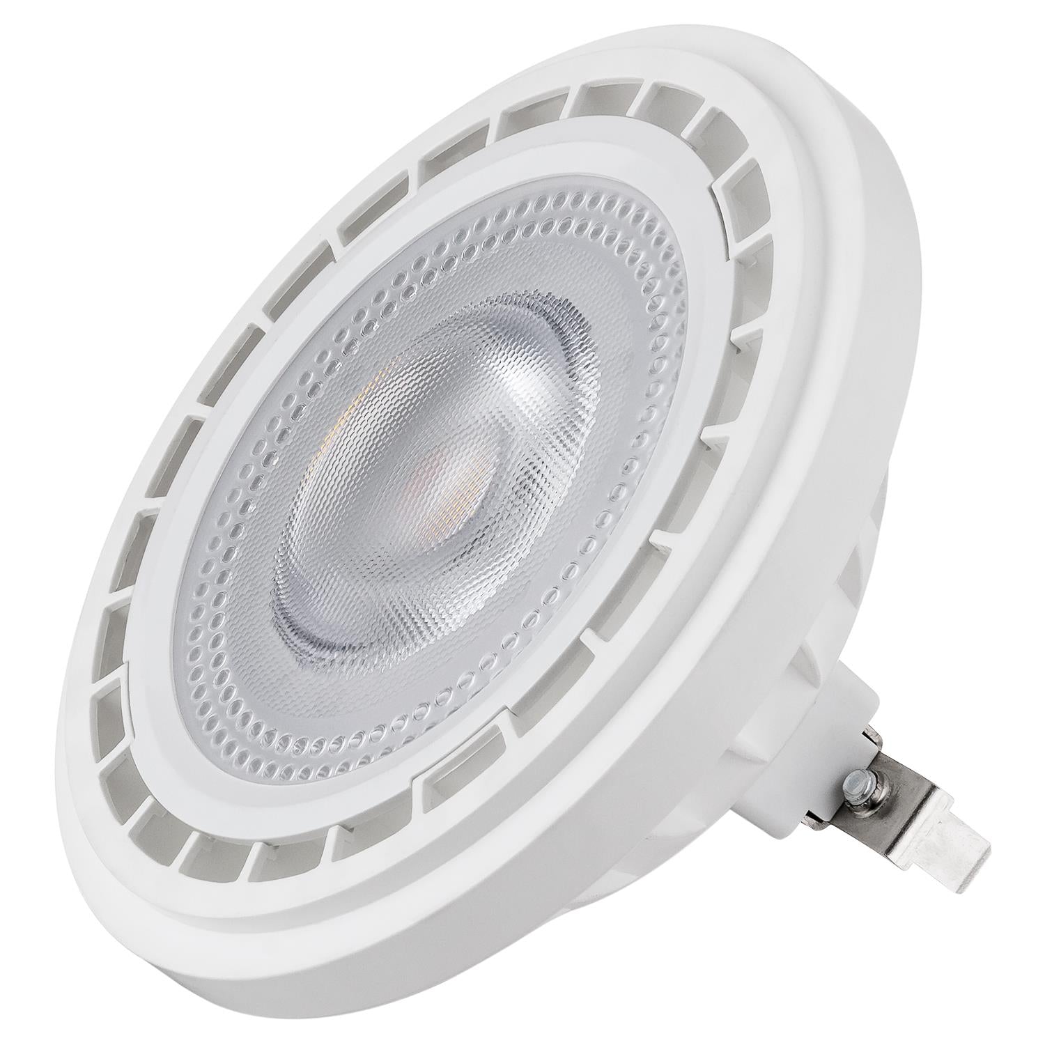 Led Metal Reflector LED - AR111 Aluminum Reflector - 7 Watt - 600 Lumens - Warm White - 27 ...