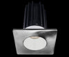 Lotus LED 2 Inch Square Recessed LED 15 Watt High Output Designer Series - 4000 Kelvin - White Reflector - Trim Chrome