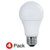 Satco S9589 LED A19 - 3000 Kelvin Warm White - 60 Watt Incandescent Equivalent - Pack of 4