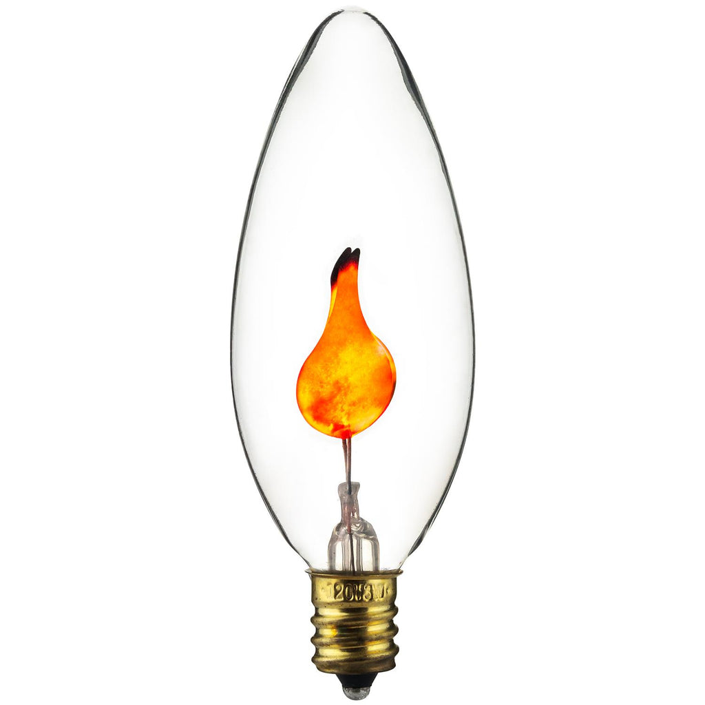 Sunlite 01495-SU - 3CTC Incandescent Chandelier Flicker Bulb