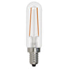BULBRITE 776891 2.5 Watt T6 Filament - E12 Candelabra Base - 3000 Kelvin Warm White - 180 Lumens - Clear - 120 Volt