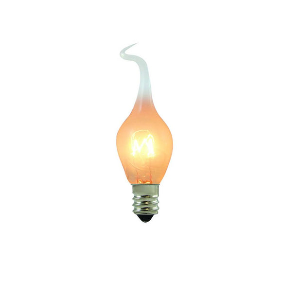 Bulbrite 411006 6 Watt S6 Incandescent White Silicone Flame