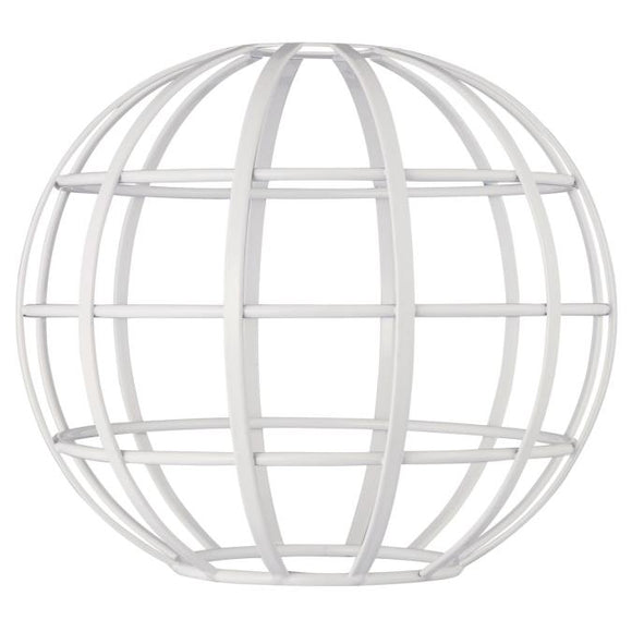 Westinghouse 8505600 White Globe Cage Shade - 2.25 Inch Fitter
