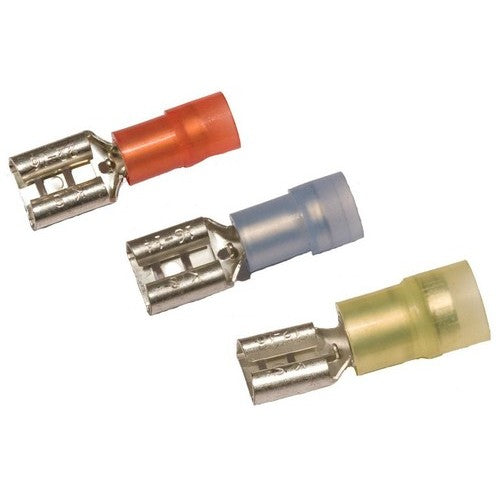 Morris Products 11902 22-16 .020x.110 Nylon Insulated Double Crimp Female Disconnects (Pack of 100)