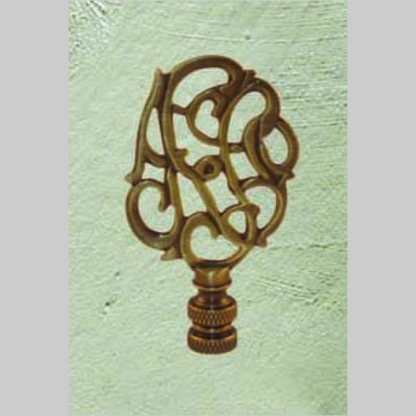 Kirks Lane-69835A - 3 1/8" antique finish solid brass finial