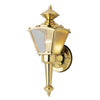 Westinghouse 6696400 1 Light Wall Lantern Polished Brass Finish with Clear Glass