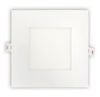 Luxrite LR23764 -6 inch LED Square Recessed Mini Panel - 12 Watt - CCT Select 2700/3000/3500/4000/5000 Kelvin - LED/MINI6/PANEL/5CCT/SQ2