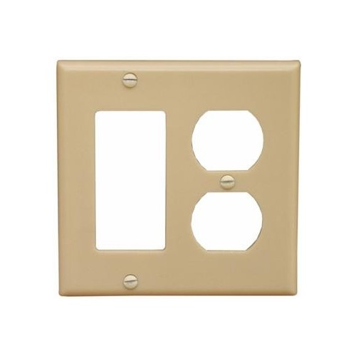 Morris Products 81250 Ivory 2 Gang 1GFCI 1Duplex