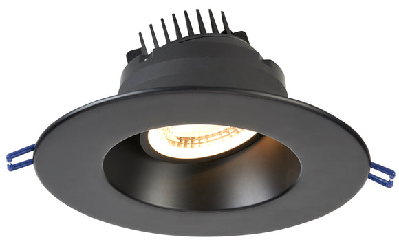 Lotus LED Lights LRG6-5CCT-HO-BK 6 Inch Downlight Regressed Gimbal - High Output - 18 Watt - 5CCT - Black Finish - Type IC Air-Tight - Title 24  Compliant - Energy Star - cULus Listed - Wet Location