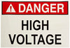 Morris Products 21429 Sign High Voltage (7 inch x  10 inch)