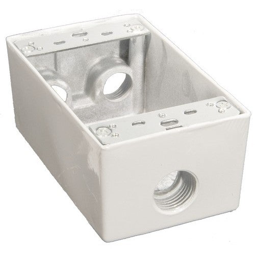 Morris Products 36032 WP Box 4-1/2 inch Holes White