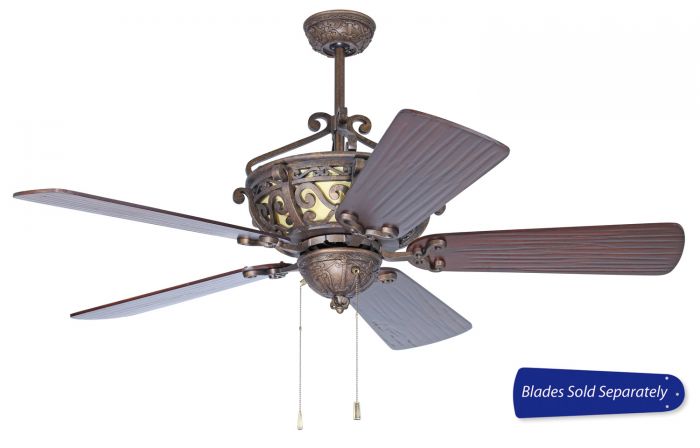 Craftmade CR52PR - 52 Inch Ceiling Fan, Blade Options Peruvian Bronze