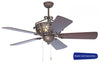 Craftmade CR52PR - 52 Inch Ceiling Fan, Blade Options Peruvian Bronze