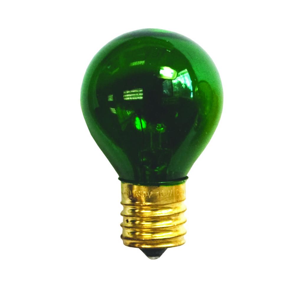 Bulbrite 702410 10 Watt S11 Incandescent Transparent Green