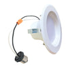 Bulbrite 773116 - 9W LED 4" Downlight Retrofit 3000K White Round Dimmable Ja8 120V - Recessed with E26 Quick Connect - LED9REC/4/930/WHRD/D