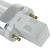 Plug-In - PL 2-PIN Single U-Shaped Twin Tube - 13 Watt - 720 Lumens  - Super White - 5000 Kelvin