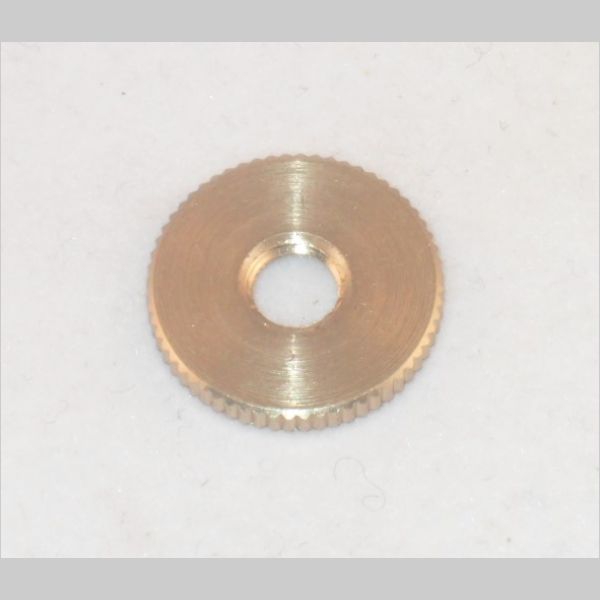 Kirks Lane-67085 - 1/4-20f brass raw knurled locknut