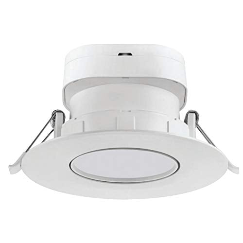 Satco S11711, 7 watt LED Direct Wire Downlight; Gimbaled; 4 inch; 5000K; 120 volt; Dimmable