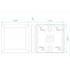Luxrite LR24025 - 18 Watt LED 1 X 1 Surface Mount Panel - 5CCT Selectable