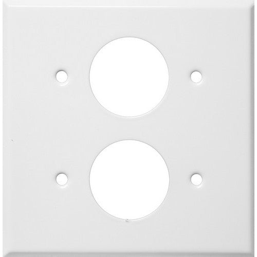Morris Products 83512 WH 2Gang Single Recept 1.406