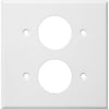 Morris Products 83512 WH 2Gang Single Recept 1.406