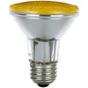 Halogen - Colored PAR20 Reflector - 50 Watt -Yellow - Yellow