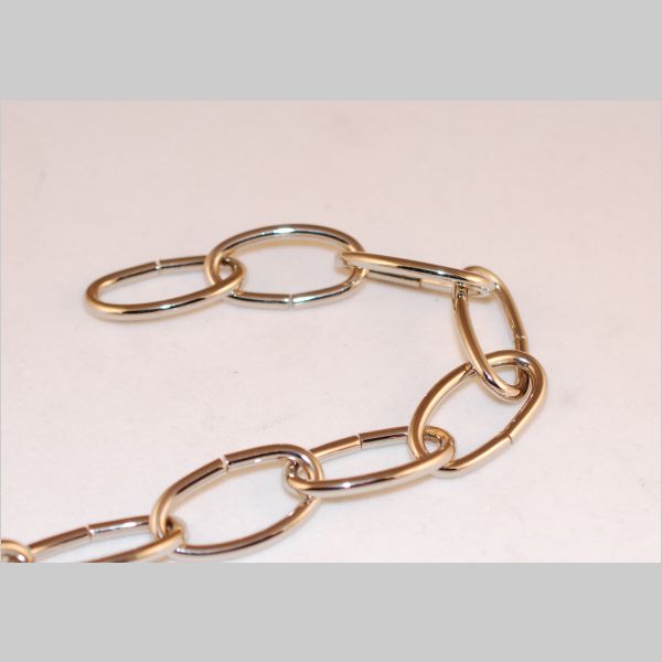 Kirks Lane-50330 - 8ga Nickle finish oval chain one yard