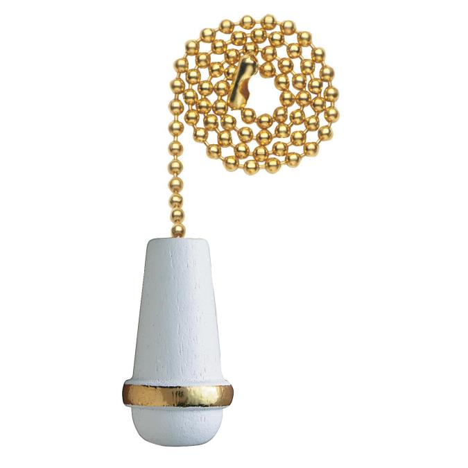 Westinghouse 7700900 White Wooden Cone Pull Chain – lightingnbeyond.com