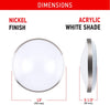 Ostwin OW-LFMMR-13D2040-NK - 13 Inch LED Flush mount Metal Ring
