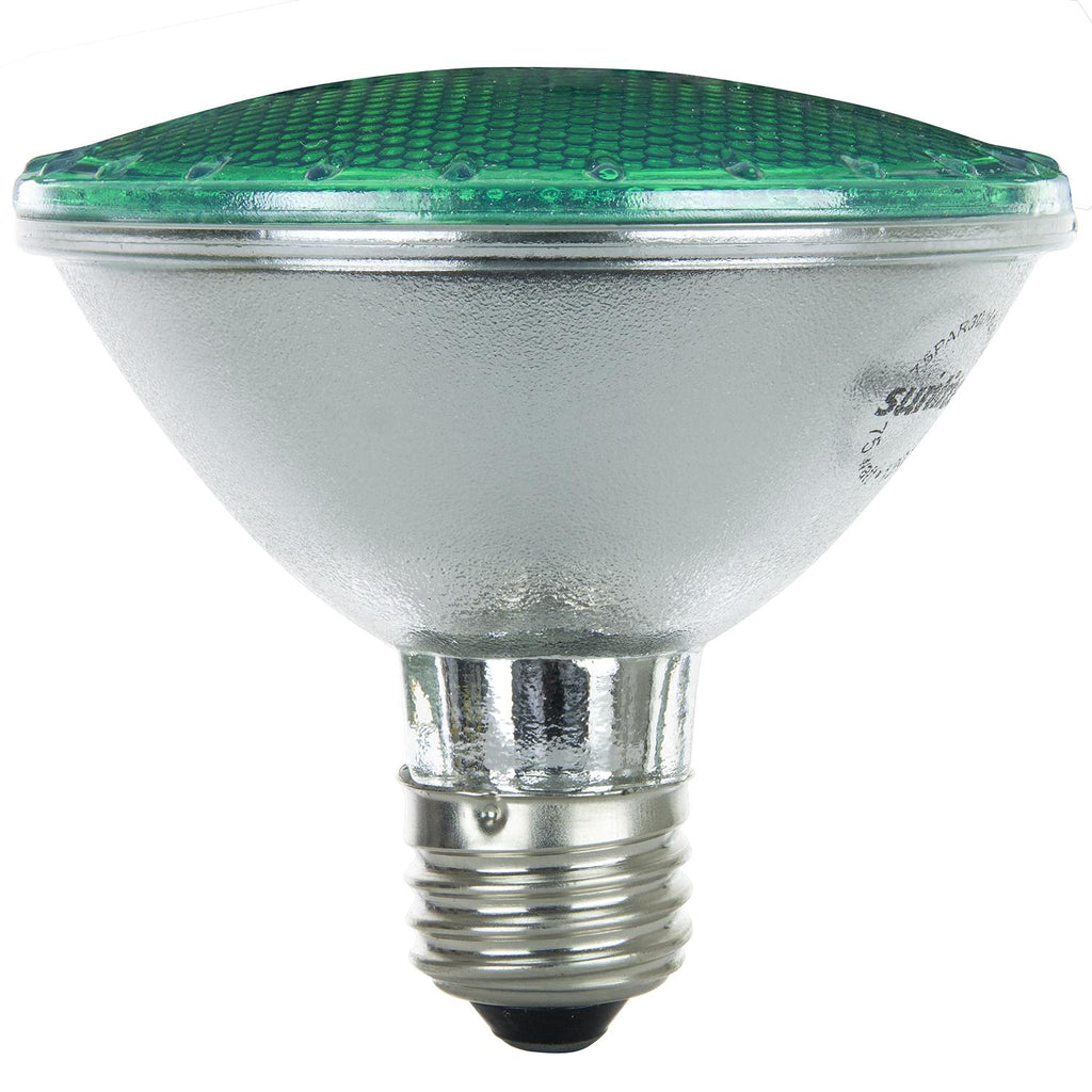 Halogen - Colored PAR30 Reflector - 75 Watt -Green - Green